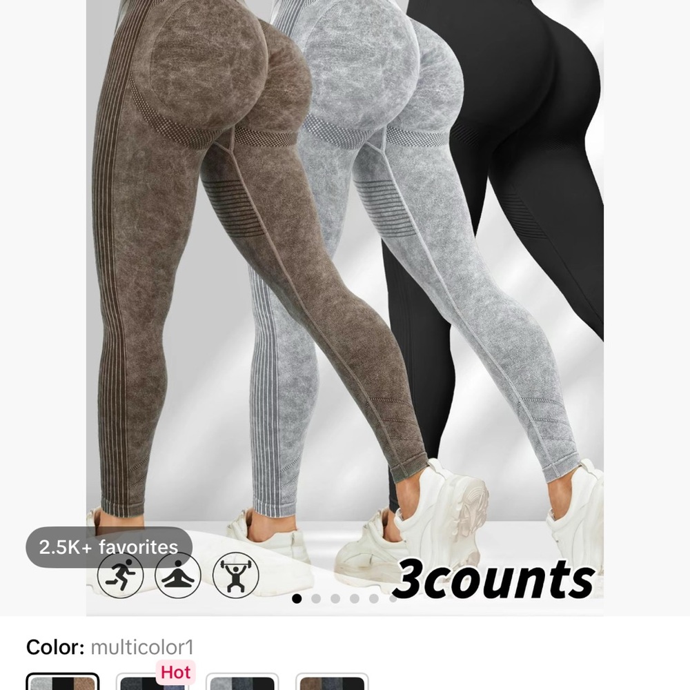 Multicolor High-Waisted Leggings Set